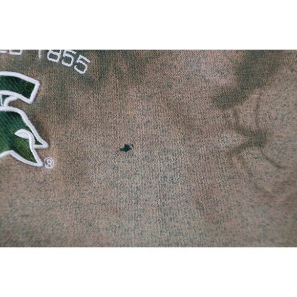 Vtg 90s Mens XL Distressed Acid Wash Michigan State University Hoodie Sweatshirt - Picture 6 of 14